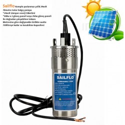 Sailflo 24volt 100Metre 720lt/saat Paslanmaz Çelik Solar Dalgıç Pompa