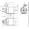 12V-24v 5metre 800Litre/Saat Sıcak-Soğuk  Su devirdaim Pompası 1/2" Çaplı Fırçasız